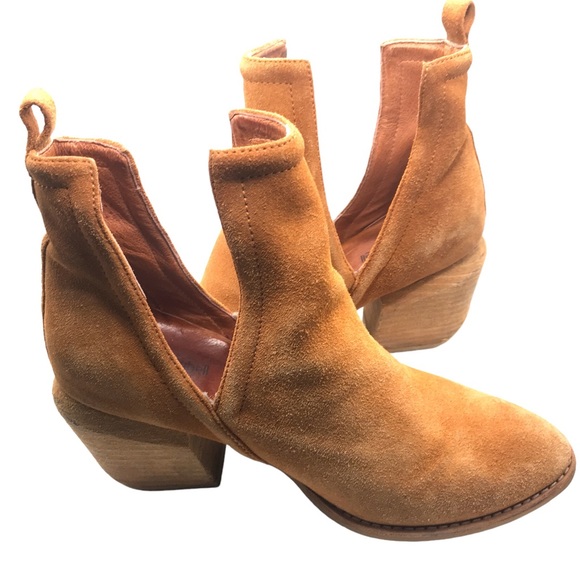 JEFFREY CAMPBELL Anthropologie Orwell Suede Booties - Picture 5 of 9